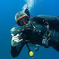 Vista 10 de Spartacus Frameless Dive Mask, Ultra-Clear Low-Iron Glass, Wide View, Low Volume, 100% Silicone Skirt