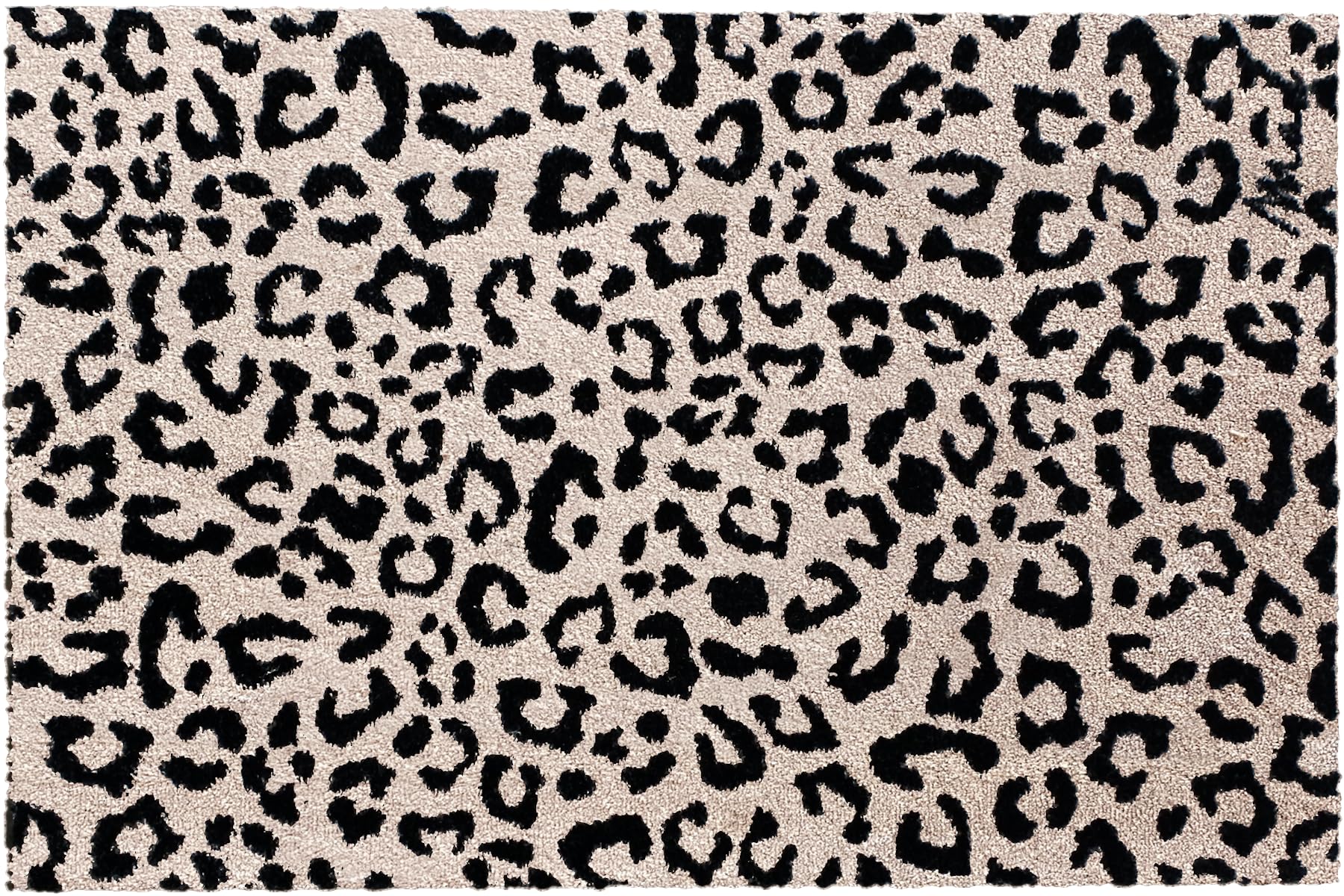 Mad about Mats Fußmatte für Innen, Animal Print Leopardenmuster geeignet als Türvorleger, Küchenteppich Badvorleger, passender Läufer Leoparden Design, Indoor, rutschfest und waschbar 50 x 75 cm