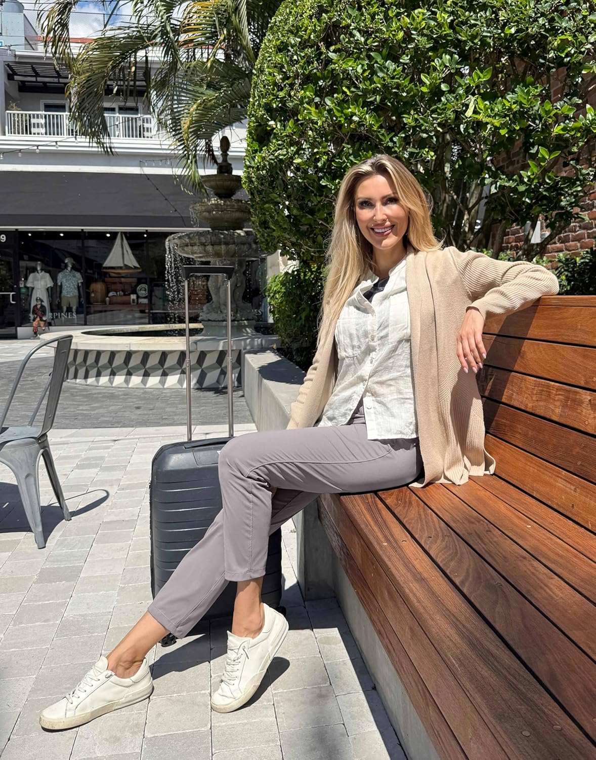 G Gradual Women's Pants with Deep Pockets 7/8 Stretch Ankle Sweatpants for Golf, Athletic, Lounge, Travel, Work - Image 3