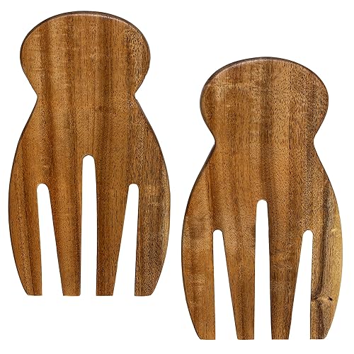 TB Home Salad Hands – Acacia Wood Salad Serving Utensils