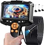 Endoscope Camera with Light, 1080P HD Borescope with 8 Adjustable Lights, 4.3