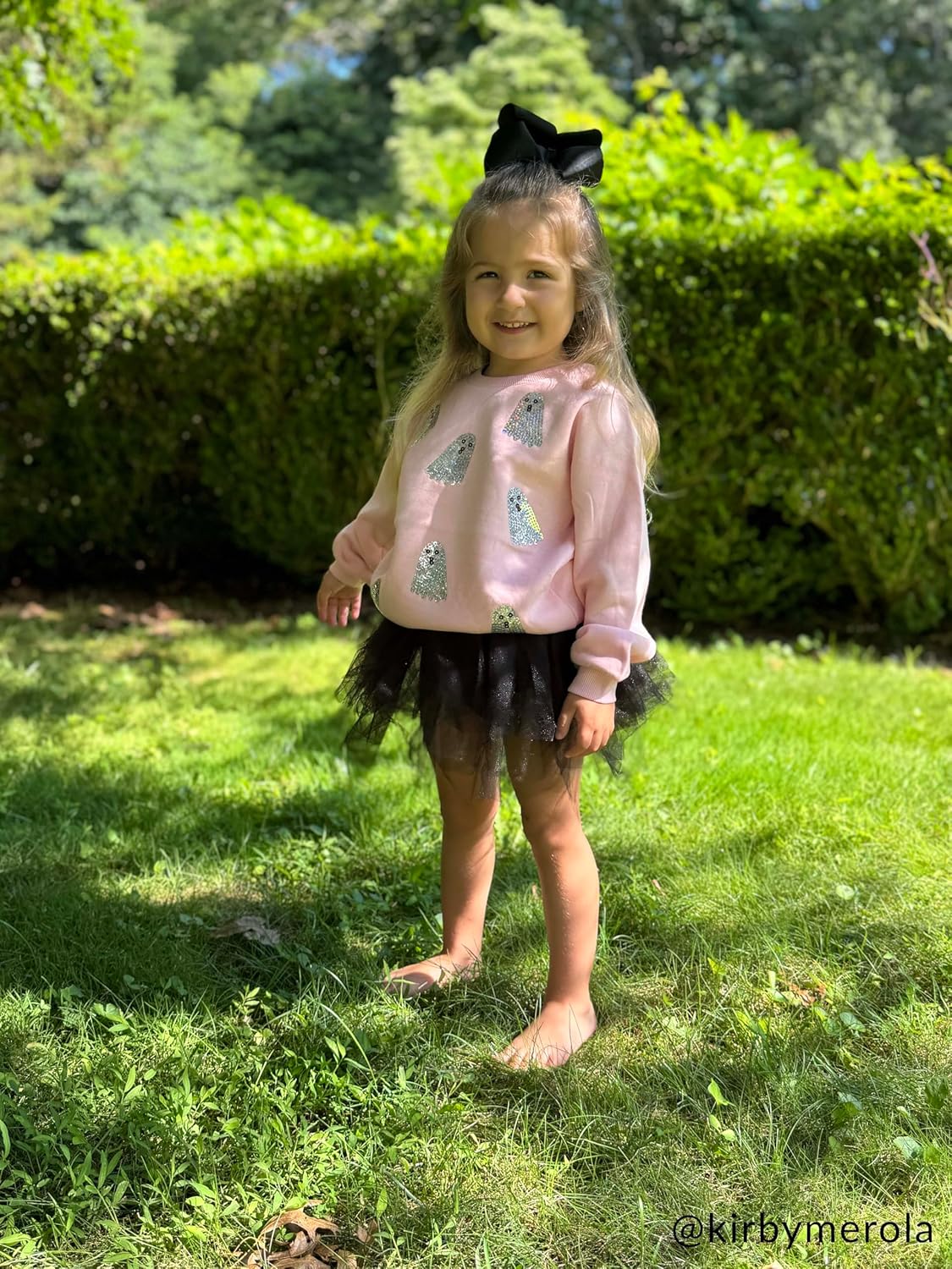 Mud Pie girls Sparkle Ghosts Sweatshirt - Image 7