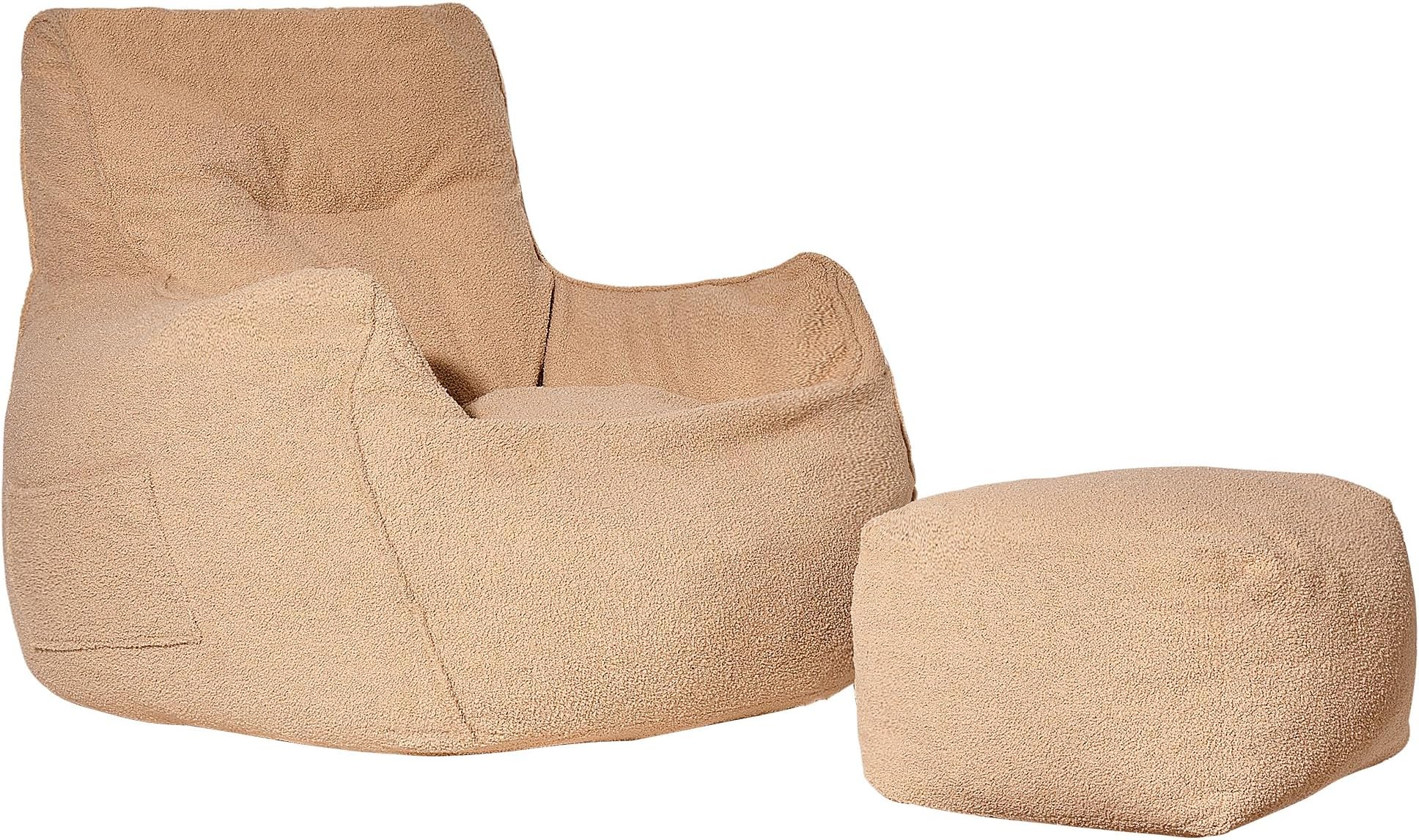 Large Bean Bag Chair for Adults/Kids with Filling, 4 ft Memory Foam