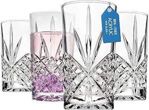 Godinger Tall Highball Glasses Shatterproof and Reusable Acrylic - Dublin Collection Set of 4