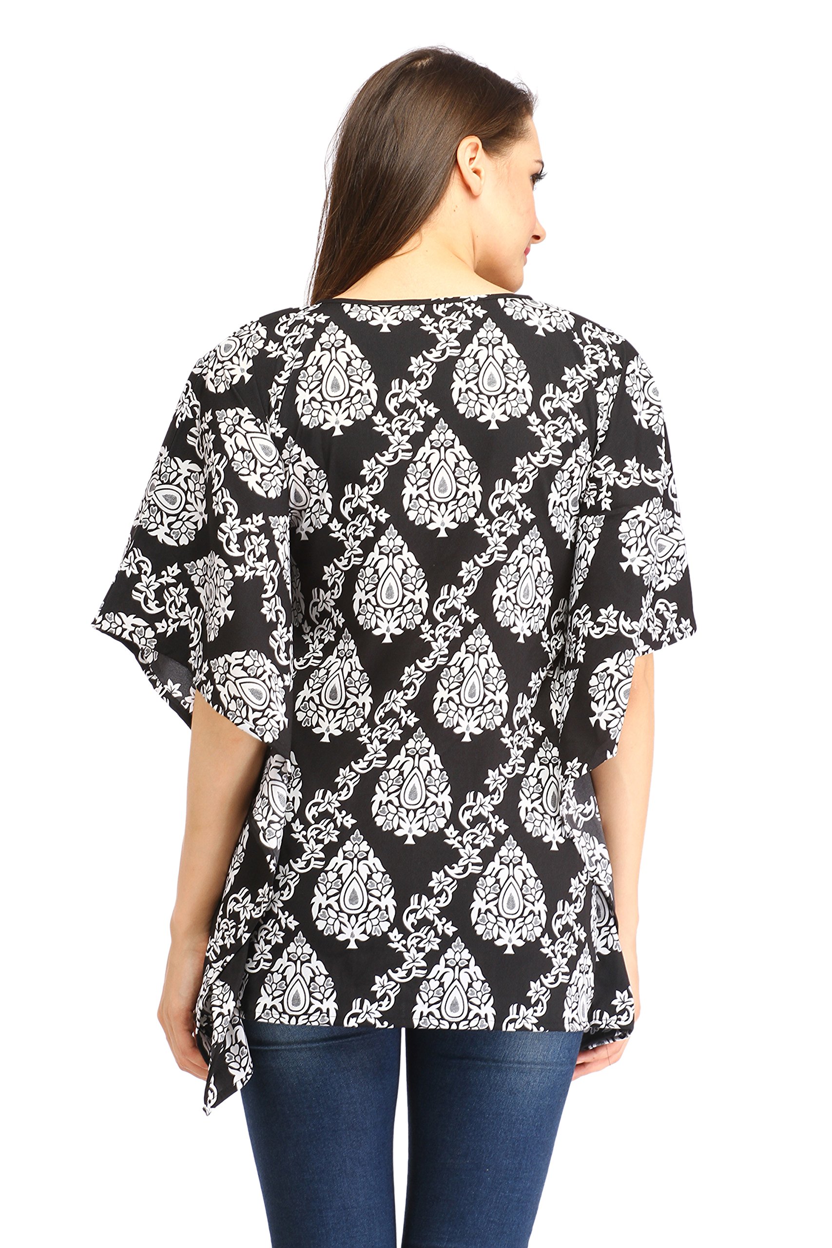 Cottinfab Women Viscose Black Tops (Large) 2