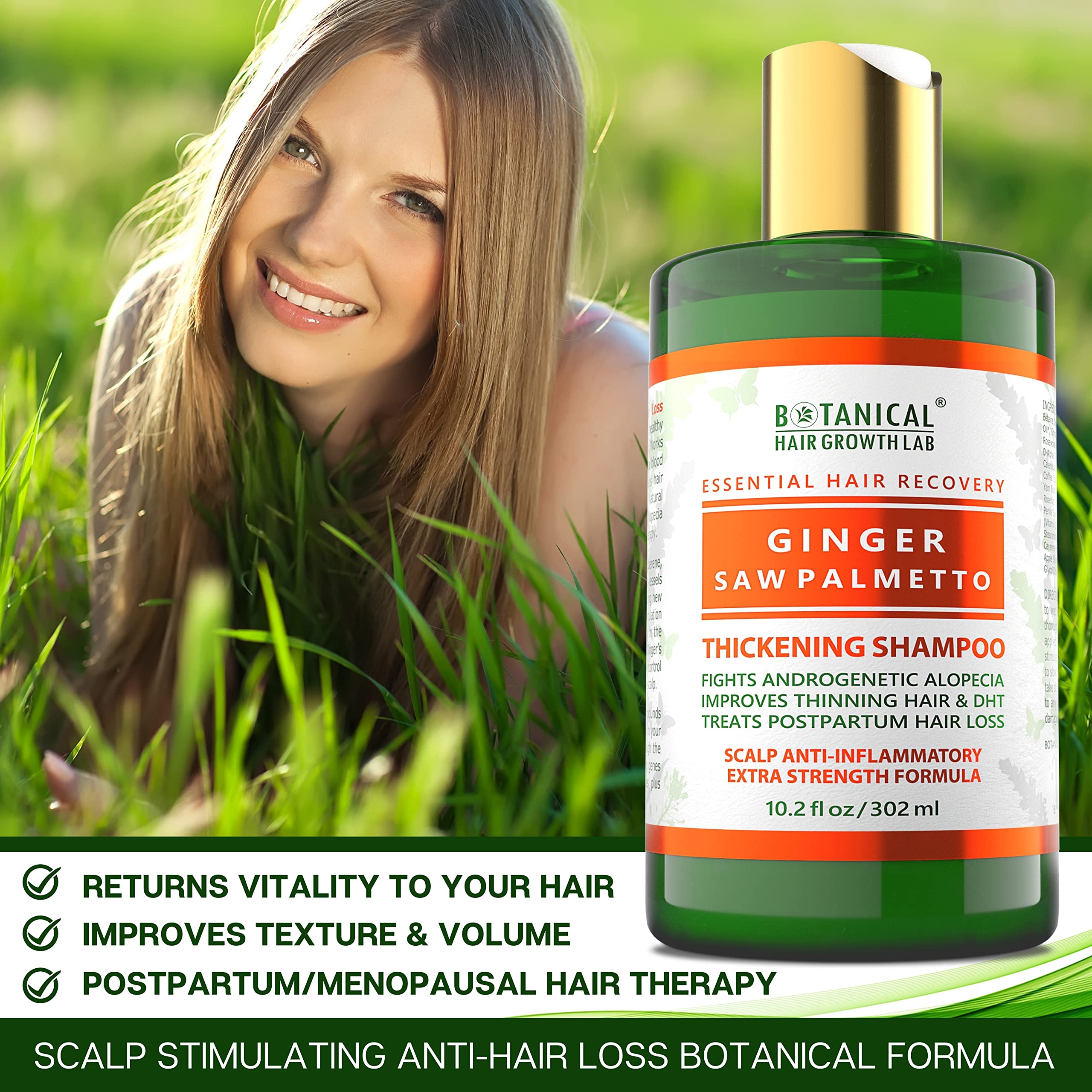 Buy BOTANICAL HAIR GROWTH LAB Hair Loss Shampoo Ginger Saw Palmetto