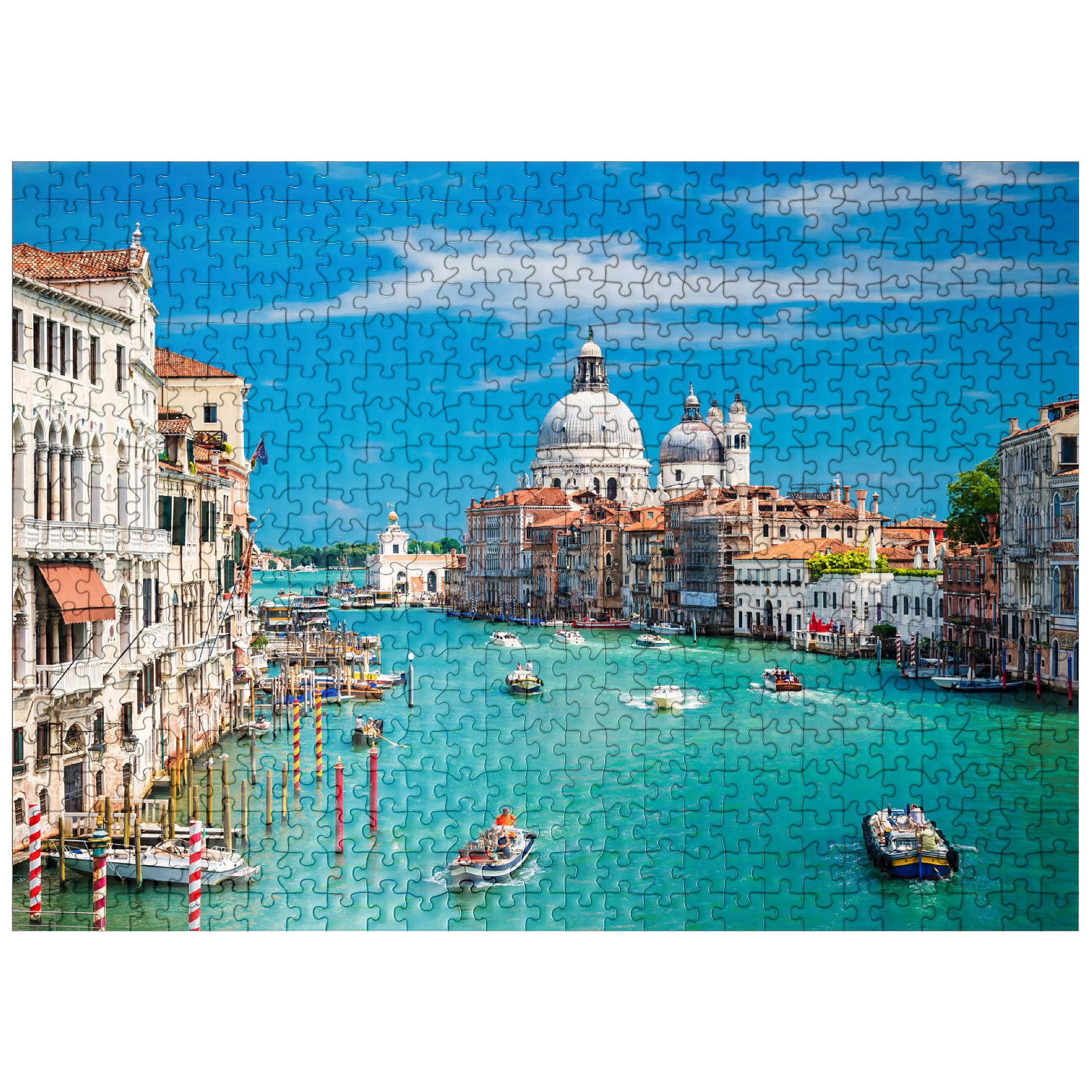 MyPuzzle Grand Canal in The Sunshine of Summer in Venice Italy - Premium 500 Piece Jigsaw Puzzle for Adults