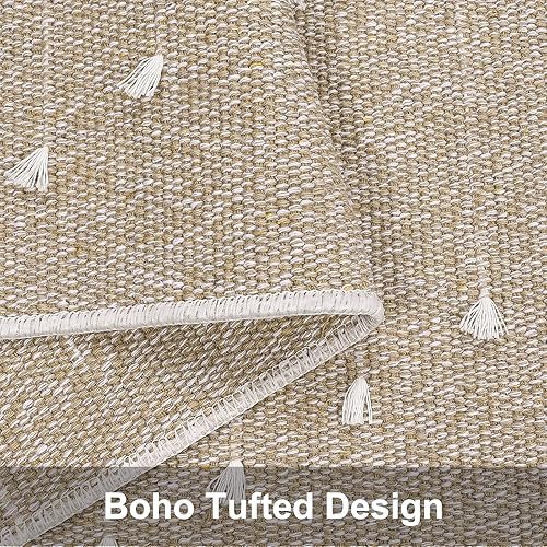 Miniatura 3 de LIVEBOX Alfombras de cocina bohemias de 2 x 8 pies, lavables para pasillo, alfombra larga de algodón bohemio para entrada, alfombra de lavandería