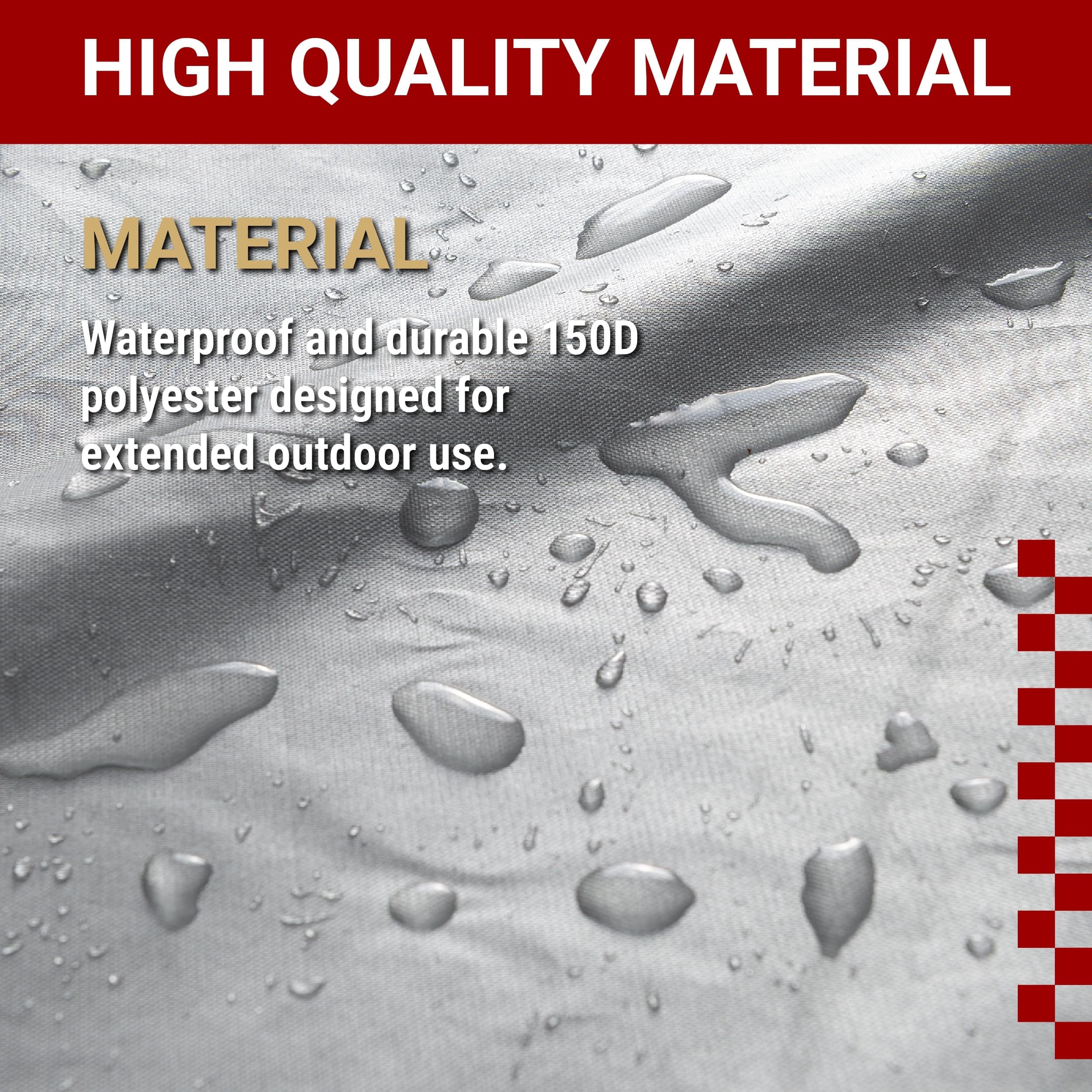 UK Custom Covers CC790SILVER - Cubierta superior impermeable para caravana (18 a 22 pies)
