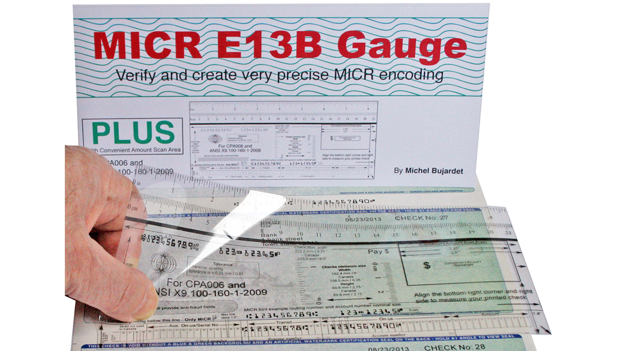 Watch MICR Check Position Gauge Film on Amazon Live