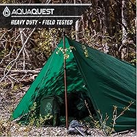 Vista 5 de AquaQuest Defender - Lona resistente impermeable (20,000 mm) con costuras selladas para camping, bushcraft y supervivencia