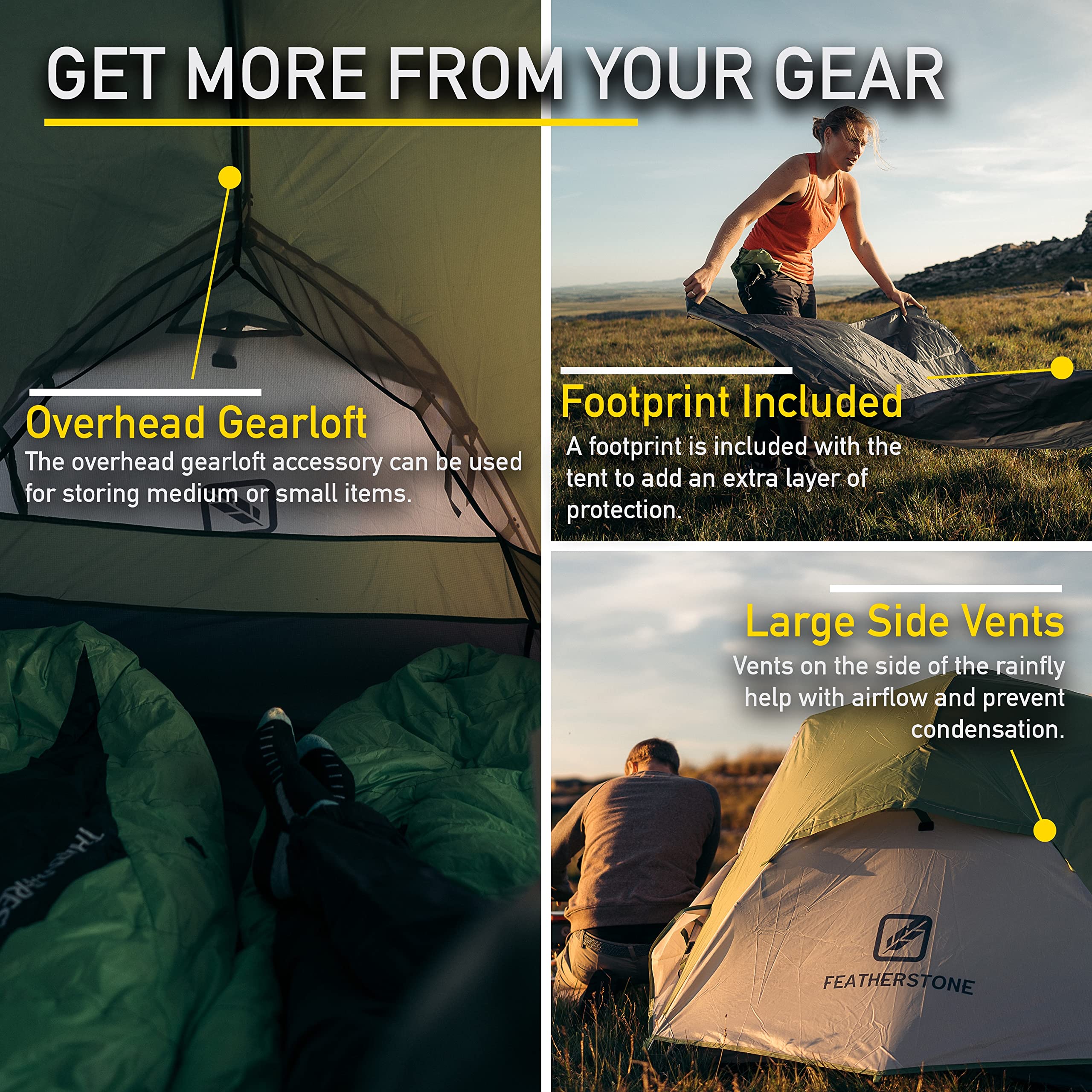 Amazon.com : Featherstone UL Peridot 2 Person Backpacking Tent