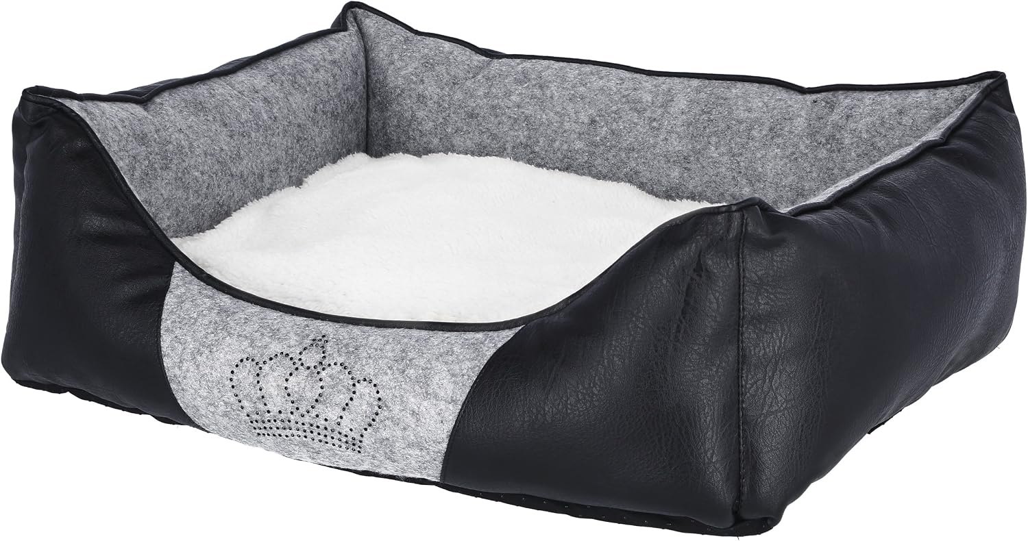 Kerbl Chiara Snugly Bed, 42 x 32 x 18 cm, Grey/Black