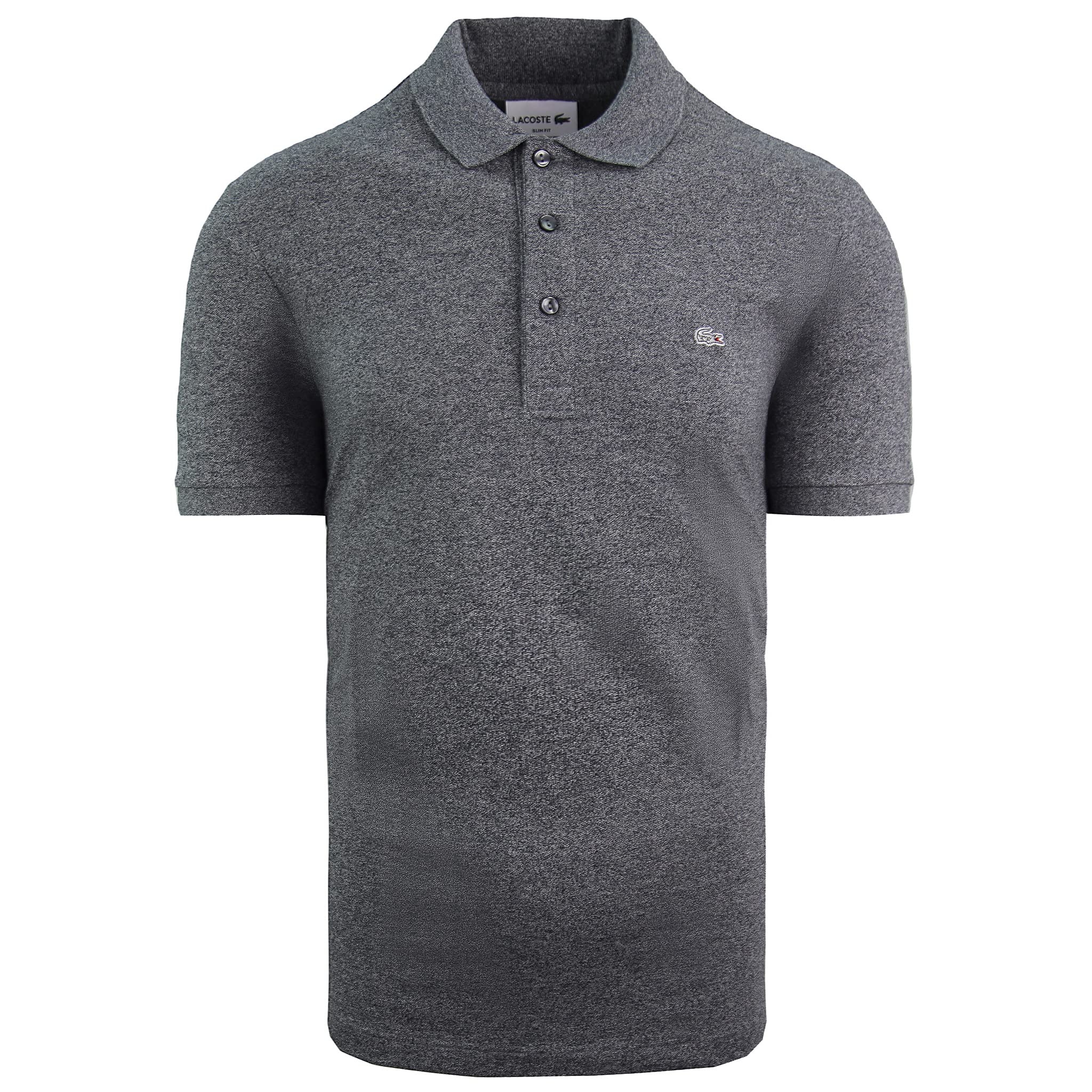 Lacoste Slim Fit Short Sleeve Grey Mens Cotton Polo Shirt PH4014 SXY
