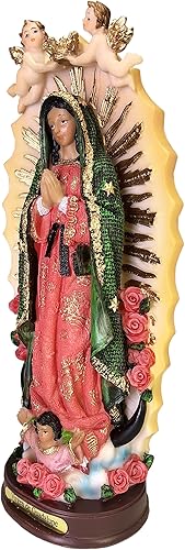 Miniatura 2 de Virgen DE Guadalupe - Figura religiosa de estatua de 9 pulgadas