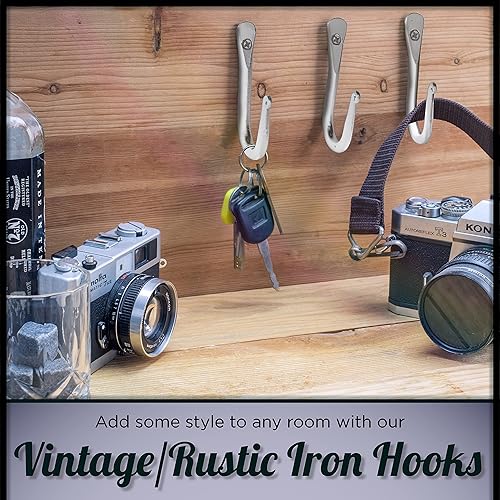 Miniatura 7 de Stur-De Ganchos decorativos para pared, ganchos de pared para colgar abrigos, sombreros y bolsos, ganchos versátiles para toallas para baños o