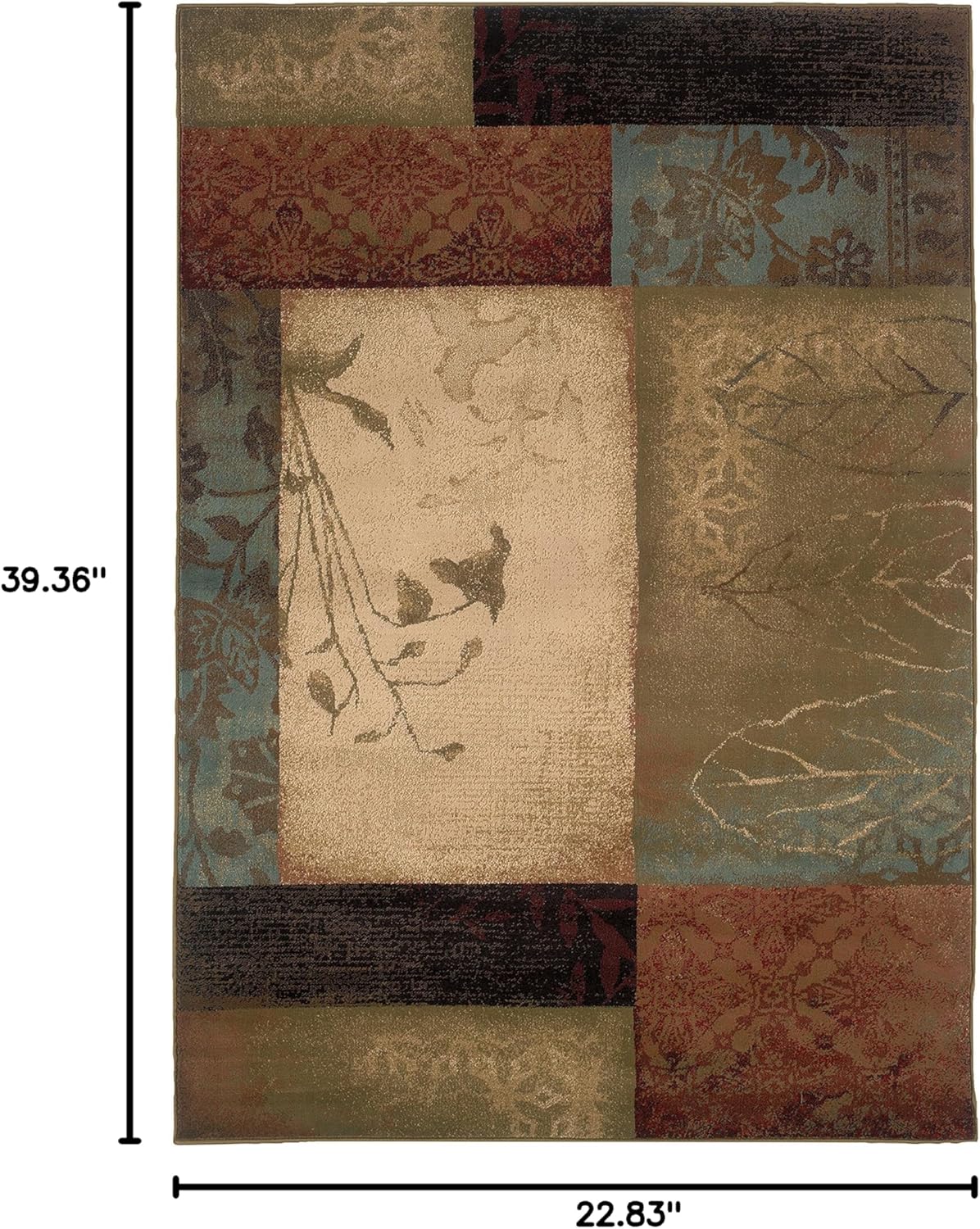 Oriental Weavers Hudson 040A1 Area Rug, 1'10" x 3'3", Beige