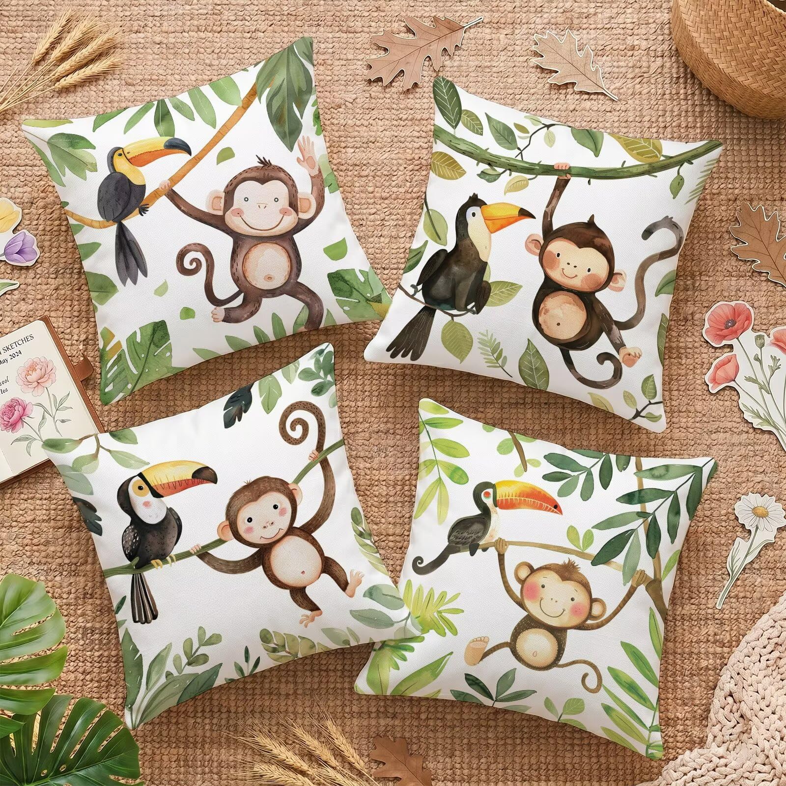 Housses de coussin de décoration haut de gamme en velours imprimé 50x50