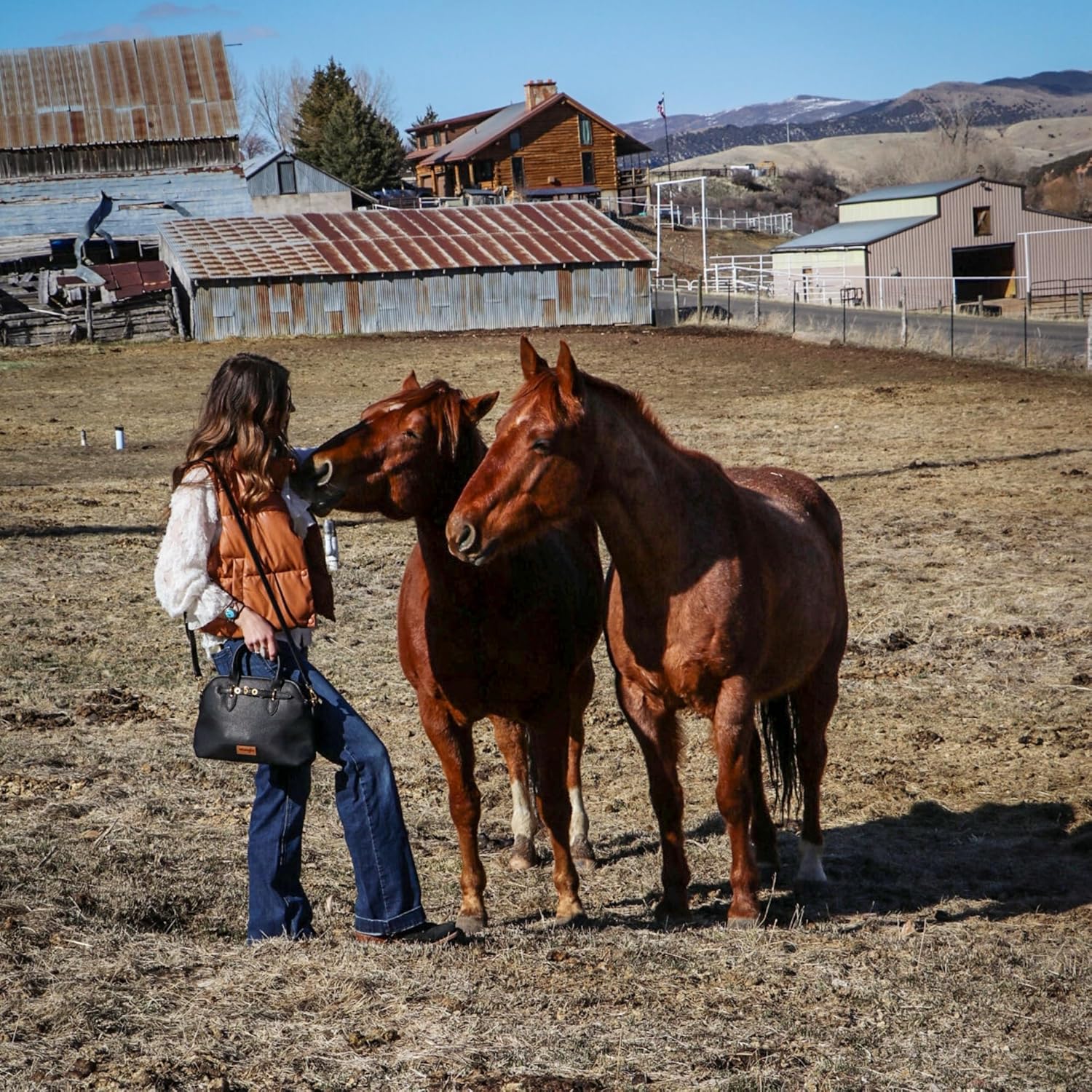 Wrangler Tote Bags for Women Medium Crossbody Purse for Ladies Soft Designer Top-handle Handbags - Image 3