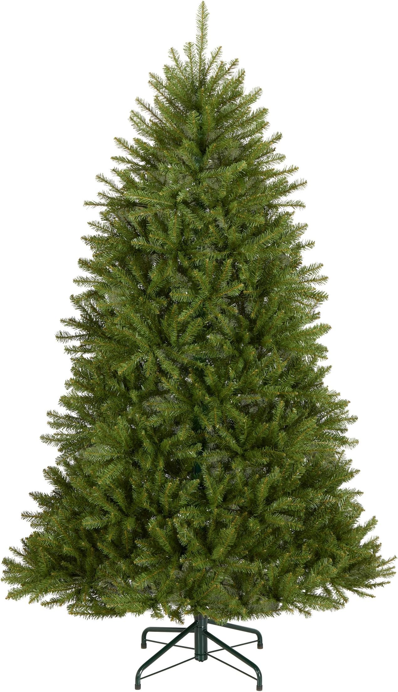 National Tree Company 6.5 ft Unlit Dunhill Fir Full Artificial Christmas Tree, 1,838 Tips, Includes Stand, Green