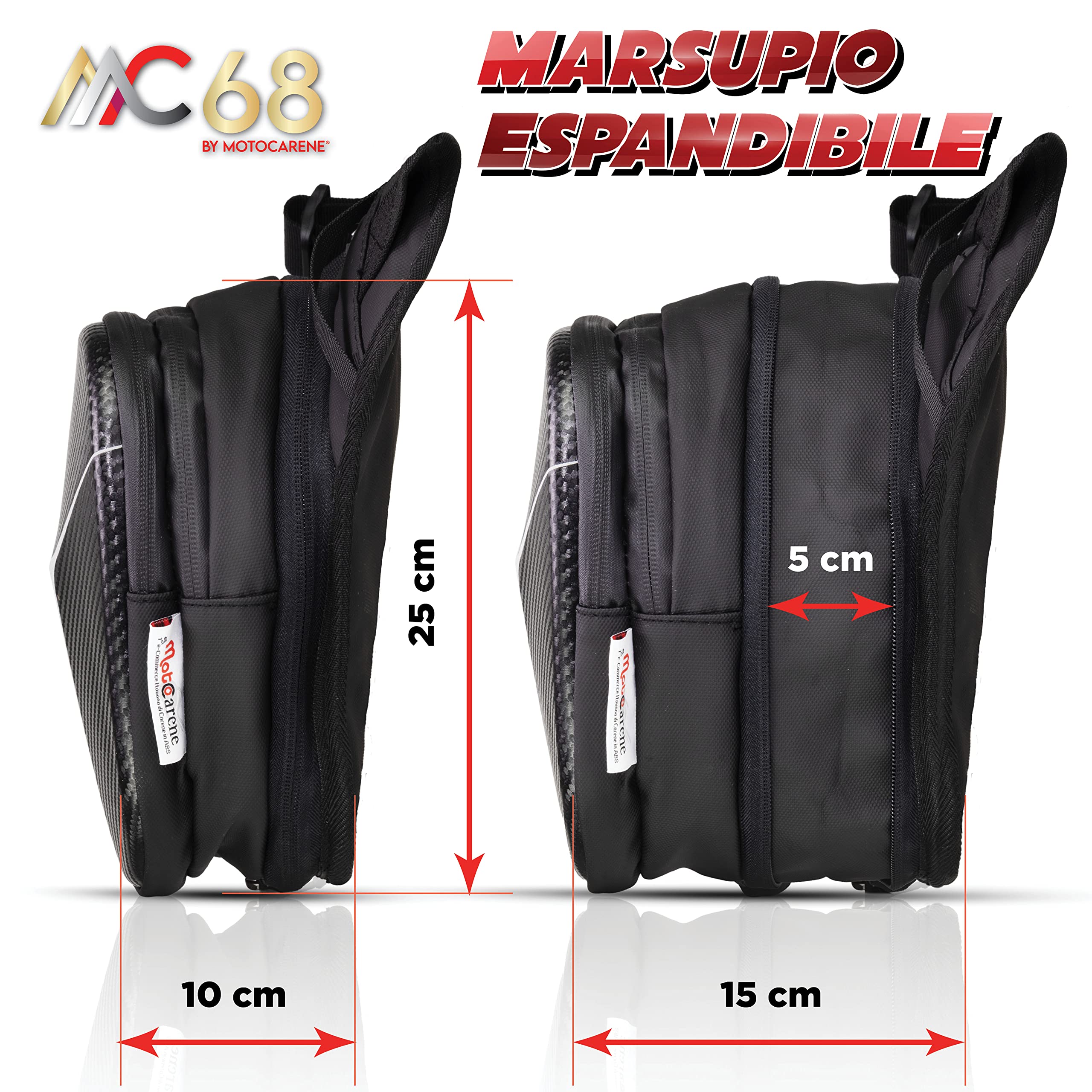 Borsello Gambale Sportivo Impermeabile Borsa da Gamba Uomo Donna Espandibile Pro Max Cosciale Porta cellulare Nylon Regolabile Multi tasche Zip Moto Running Corsa Ciclismo Escursione Campeggio Outdoor