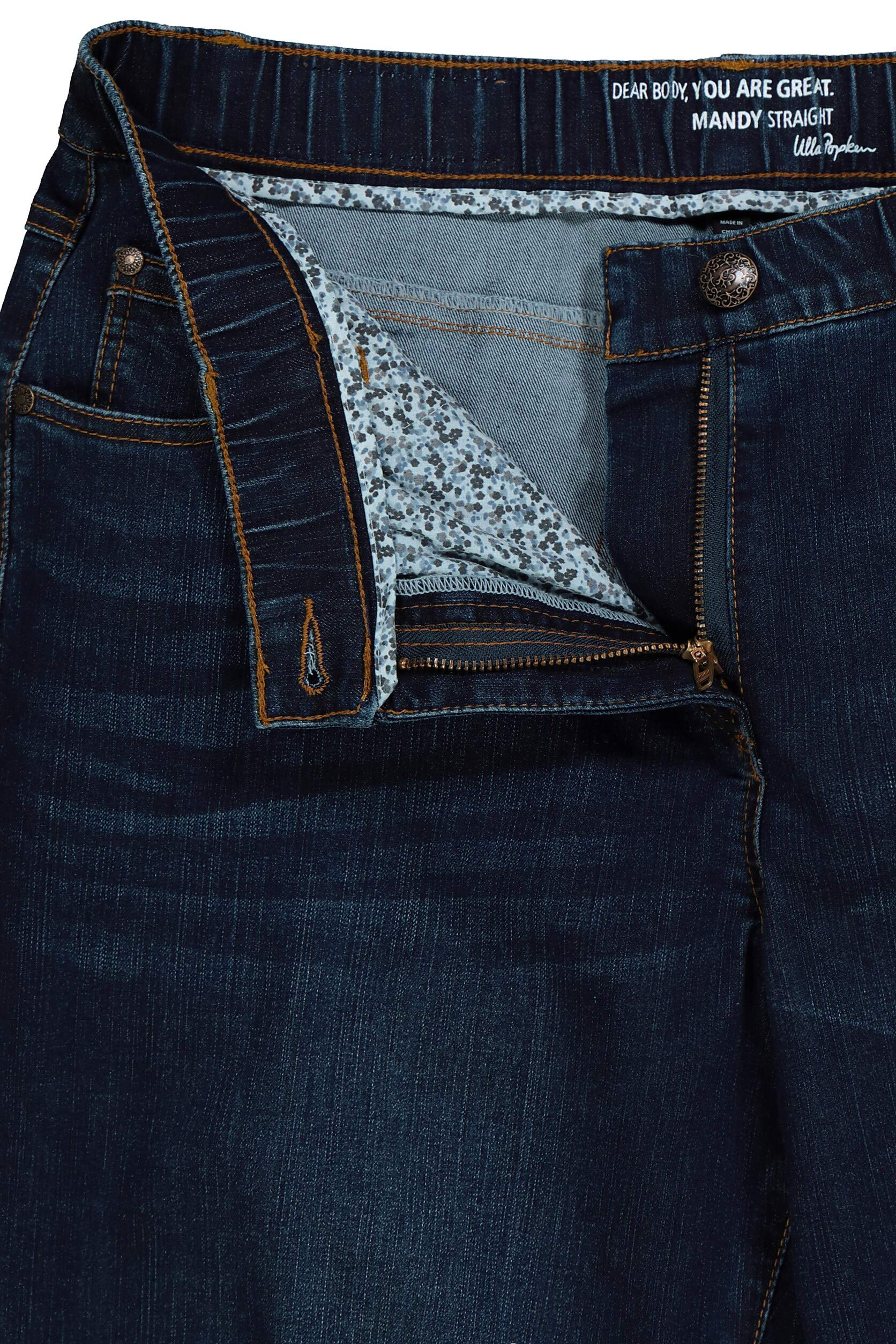 Ulla Popken Jeans Mandy, 5-pocket, Komfortbund, Gerades Bein - Dżins Kobiety