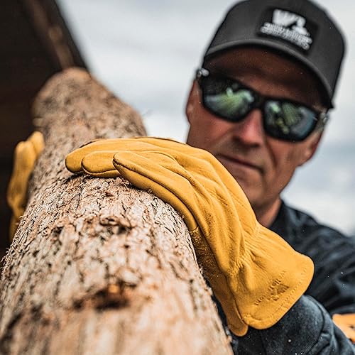 Miniatura 7 de Wells Lamont Men's Reinforced Cowhide Leather Work Gloves with Palm Patch