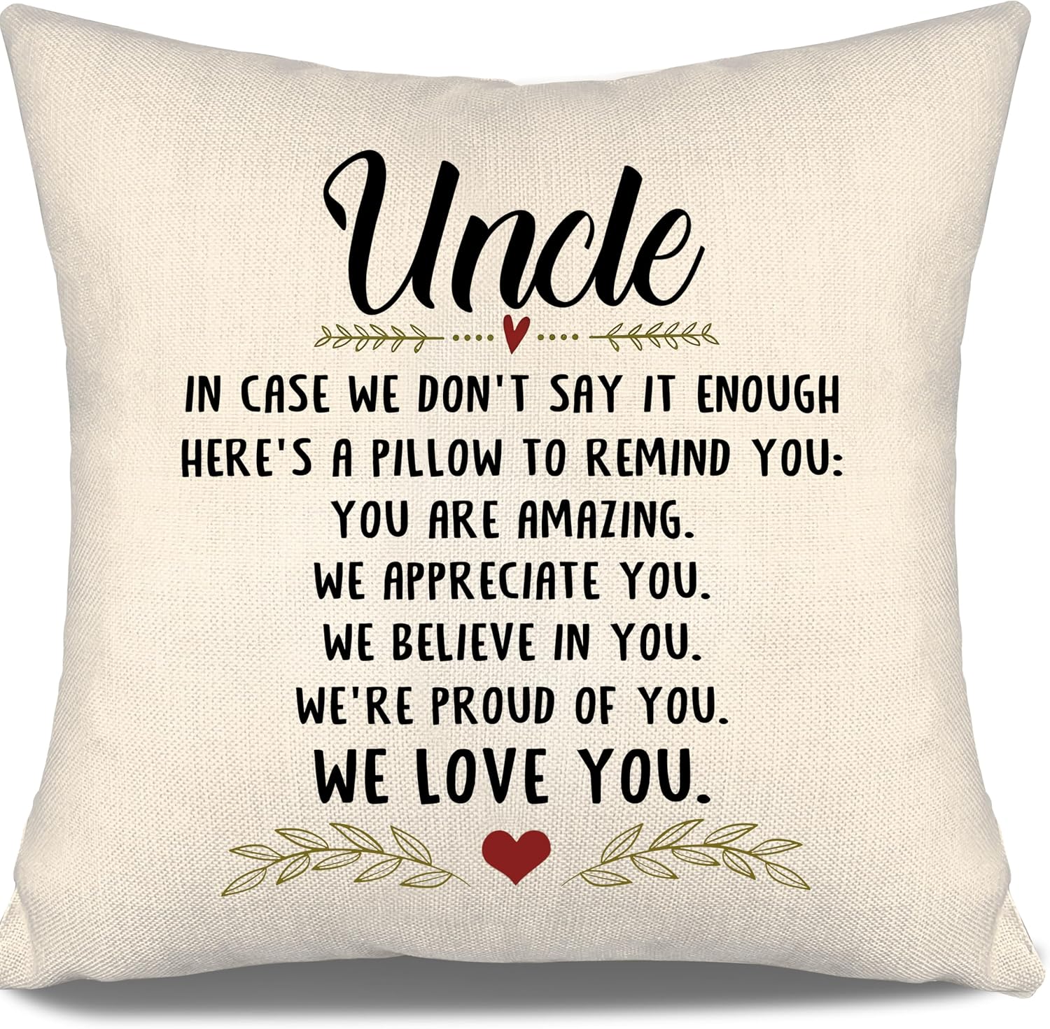 Mom In Case We Don't Say It Enough Here's A Pillow To Remind You You Are Amazing We Appreciate You We Love You Throw Pillow Cover Mom Gift from Children for Mother's Day Birthday Christmas(our mom) image 5