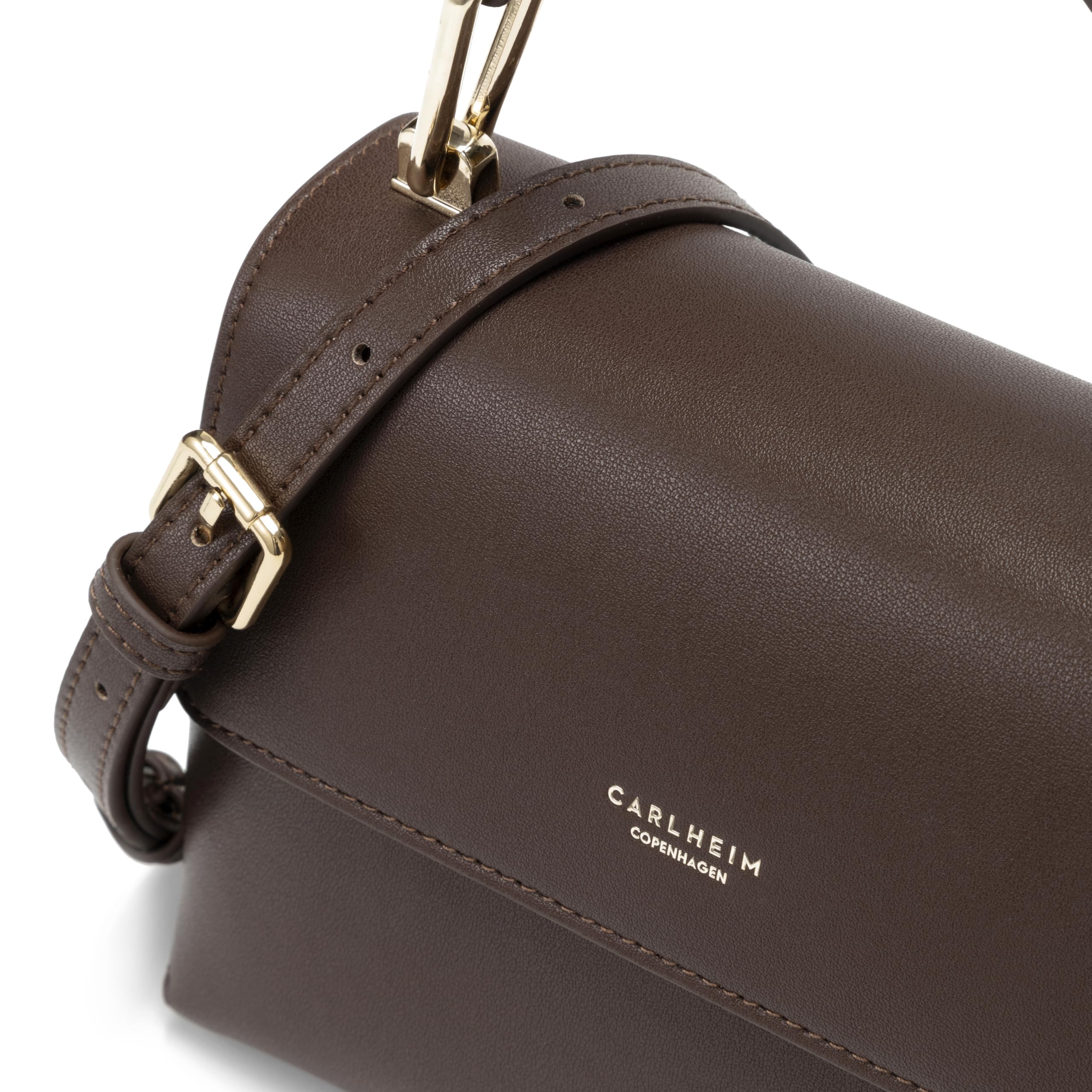 Carlheim, Gotland Genuine Leather collection, Grace Genuine Leather Handbag (Brown)