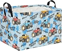 Vista 47 de HIYAGON - Cesta de Animales del Bosque Rectangular, Cesta de Almacenamiento para Bebé, Caja Organizadora de Almacenamiento, Caja de Decoración