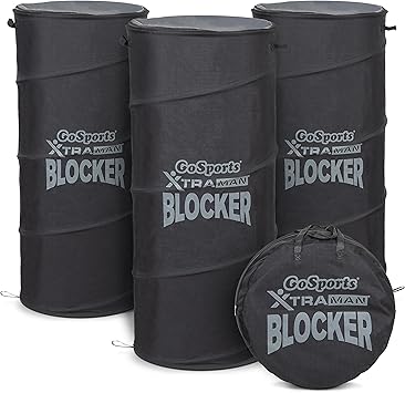 GoSports XTRAMAN PRO 46" XL Pop Up Defender 3 Pack - Heavy Duty Multi-Sport Blocking Dummy - Training Equipment for Basketball, Football, Soccer and More