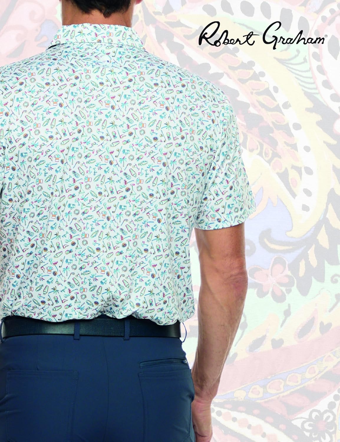 Robert Graham Men's Polo Shirt - Image 3