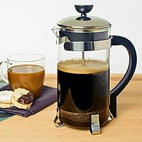 Vista 5 de Primula, prensa francesa clásica para 8 tazas de café, con manija negra, Transparente