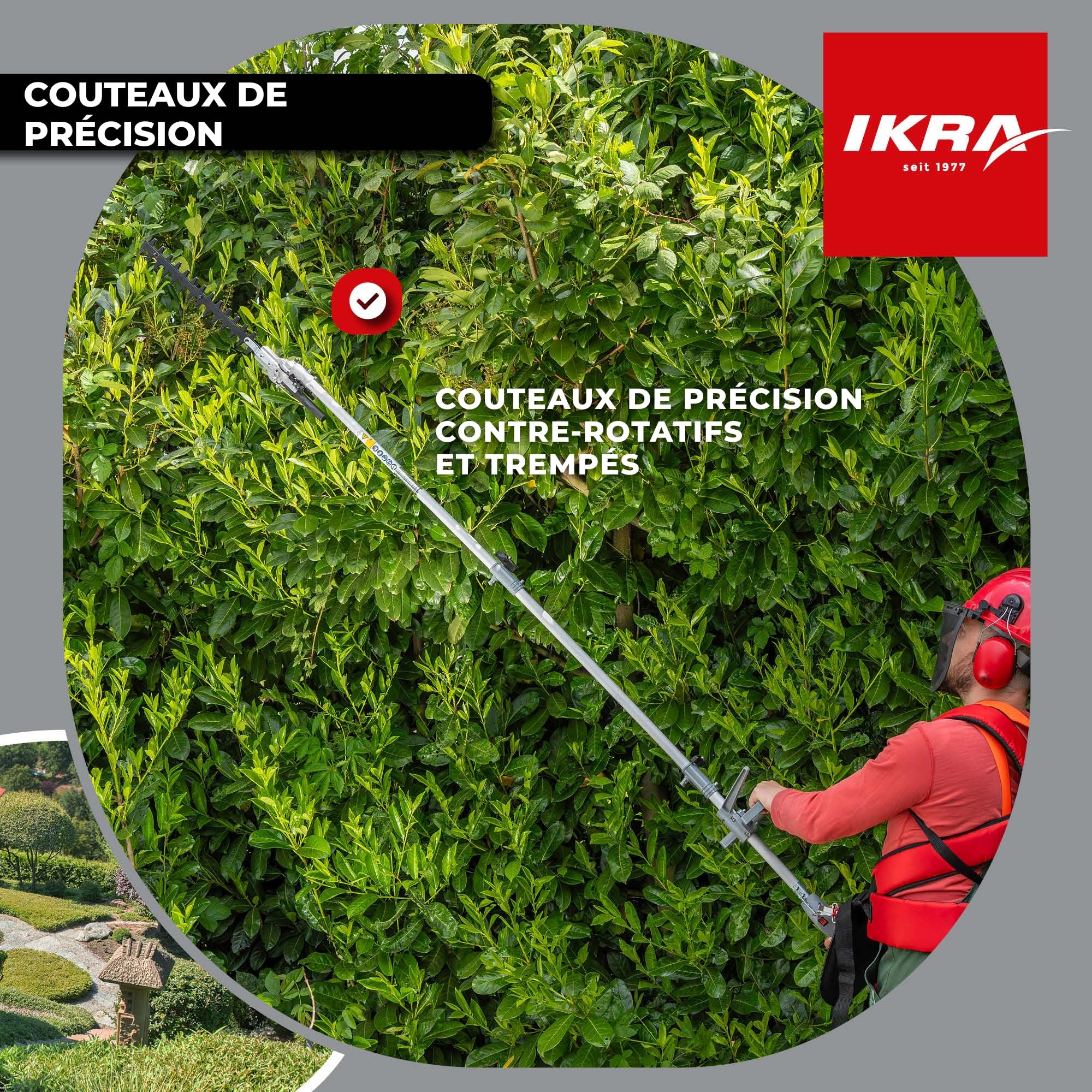 IKRA Multitool IBKH 52-1 à Essence 4en1, 51,7 cm³, 1,5 KW, avec bandoulière
