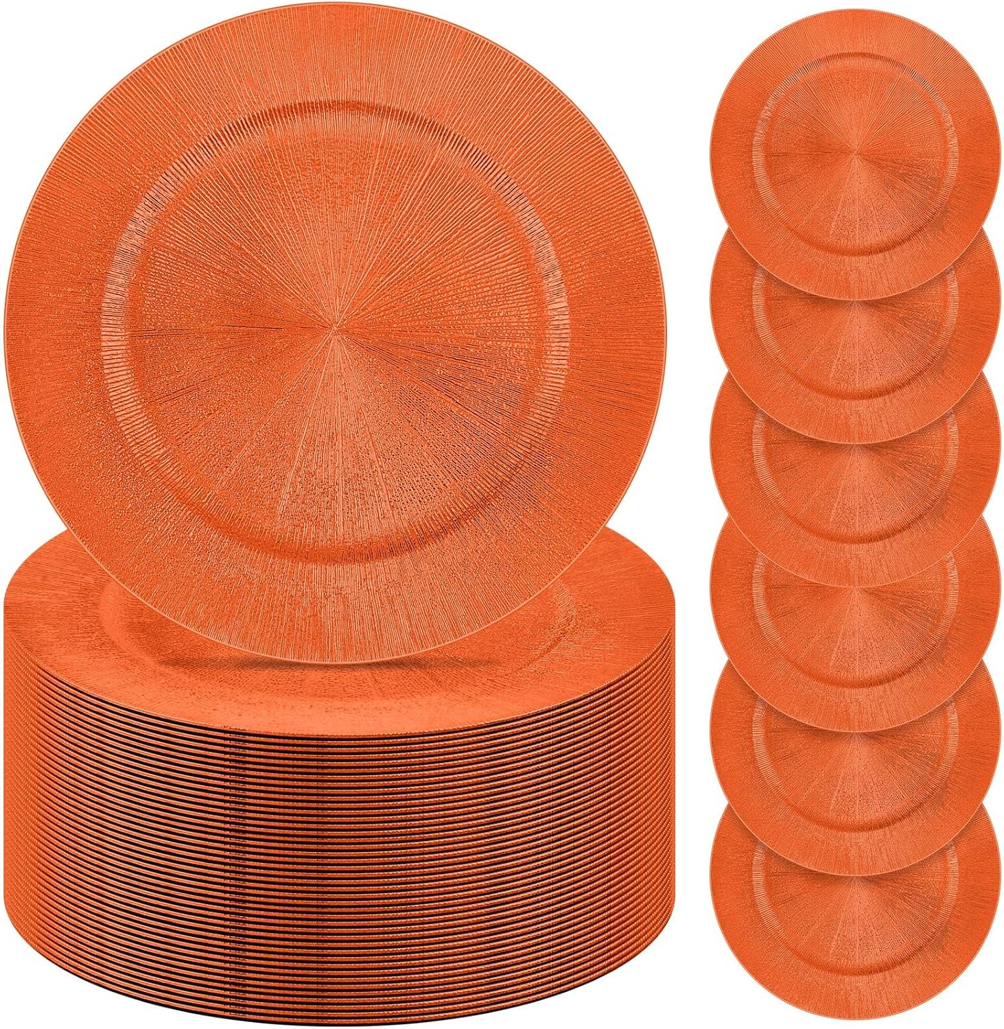 Tanlade 100 Pcs Charger Plates Bulk, 13 Inch Round Charger