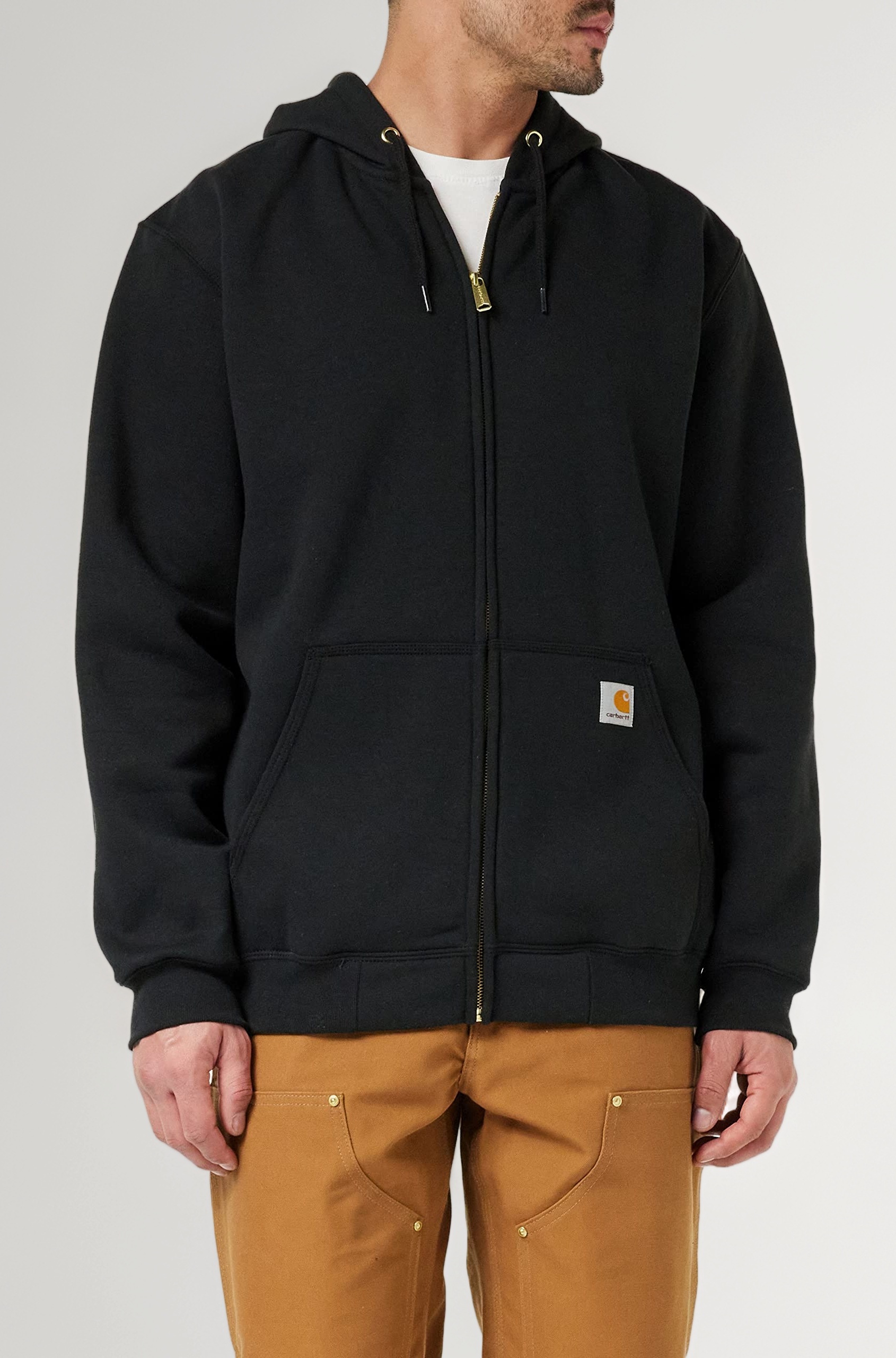 Men's Midweight Sweatshirt Hooded Zip Front Origina