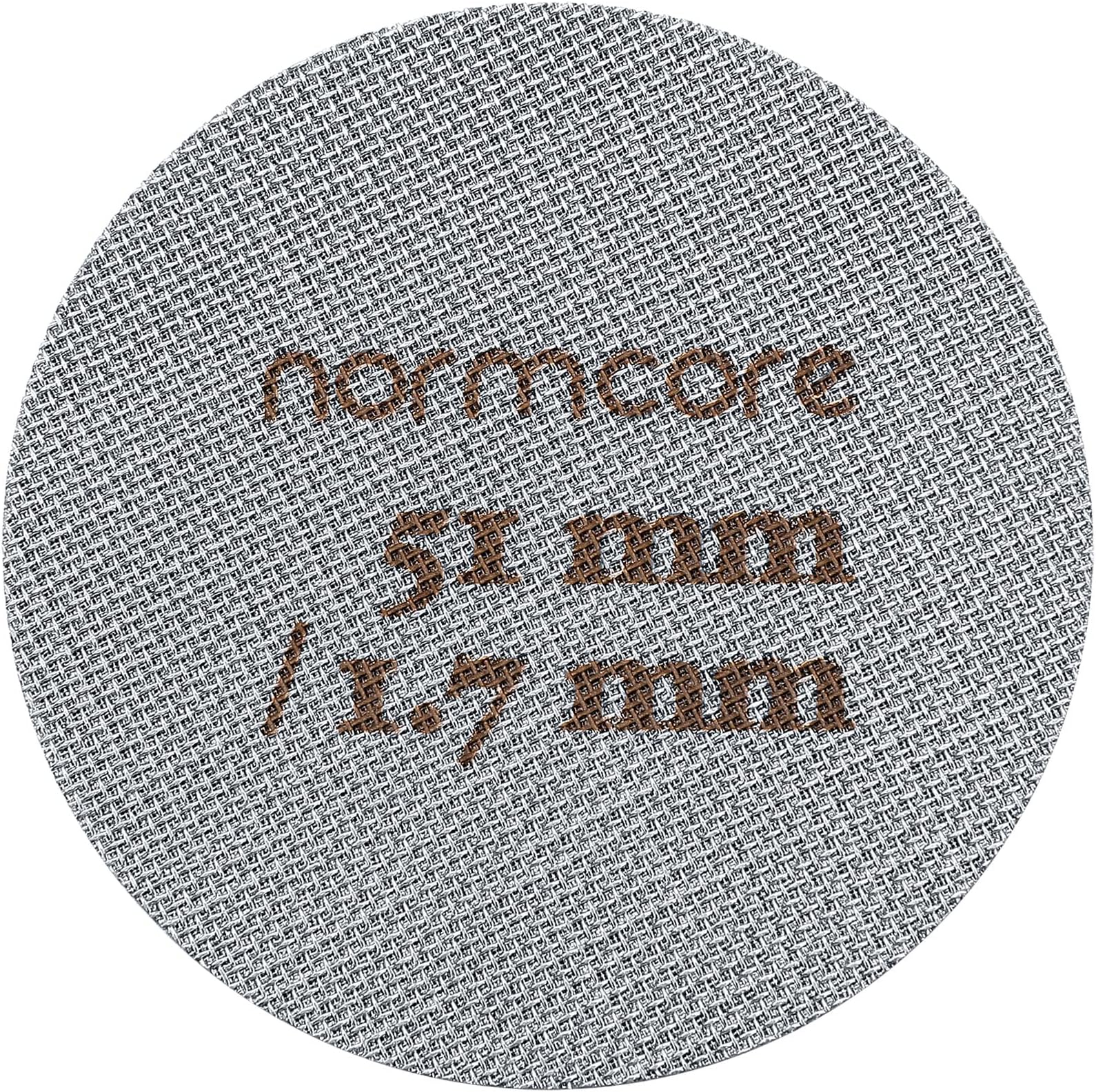 Normcore 51mm Puck Screen - Bottom Shower Screen - Metal Coffee Reusable Filter for Espresso Porta Filter Basket 51mm - 1.7mm Thickness 150μm - Stainless Steel