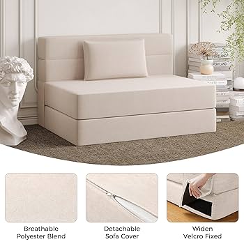 Amazon.com: Luoxiao Convertible Folding Sofa Bed Twin Size