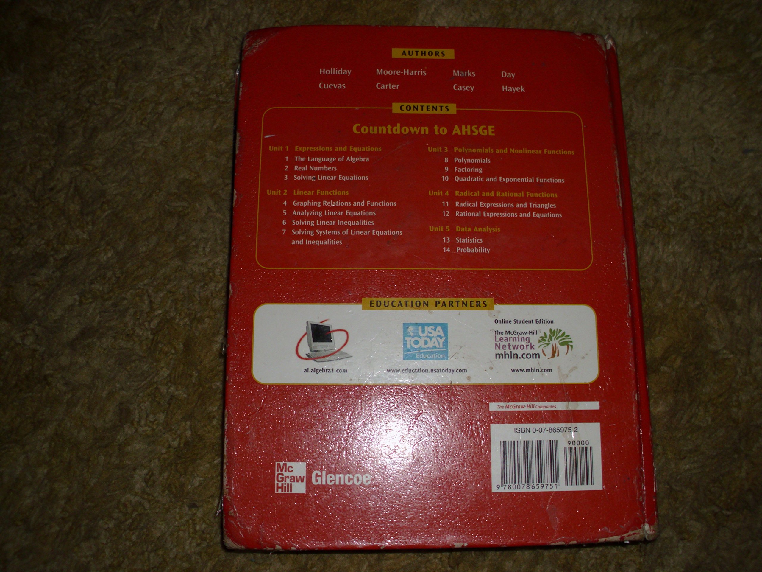 Algebra 1, Alabama Edition (Glencoe Mathematics) - Image 2