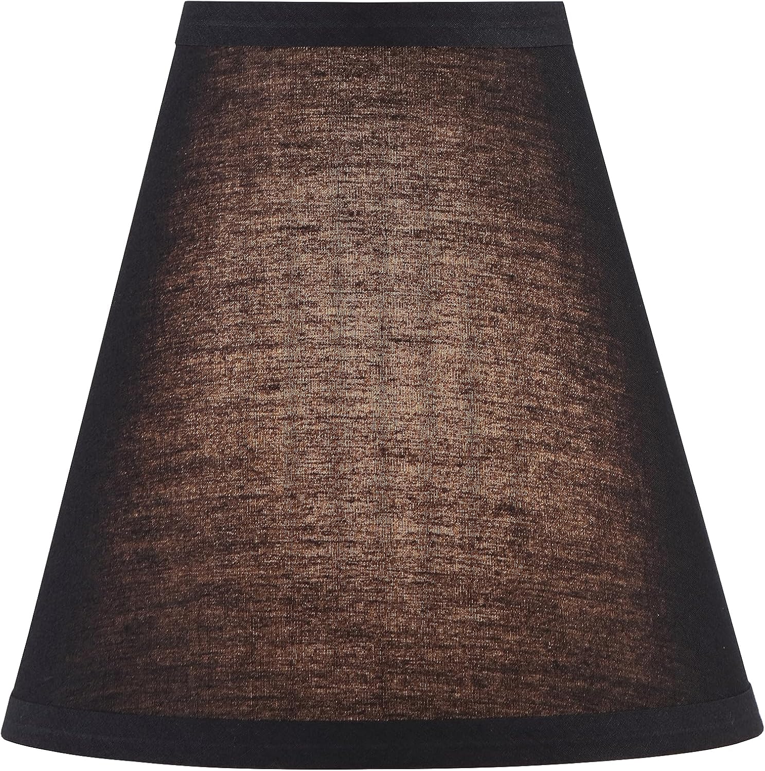 Aspen Creative 32169 Transitional Empire Shape Spider Construction Lamp Shade in Black, (4" x 8" x 8")