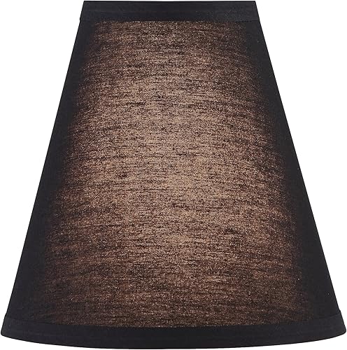 Miniatura 2 de Aspen Creative 32169 - Pantalla de lámpara de araña con forma de imperio de transición, color negro, (4 x 8 x 8 pulgadas)