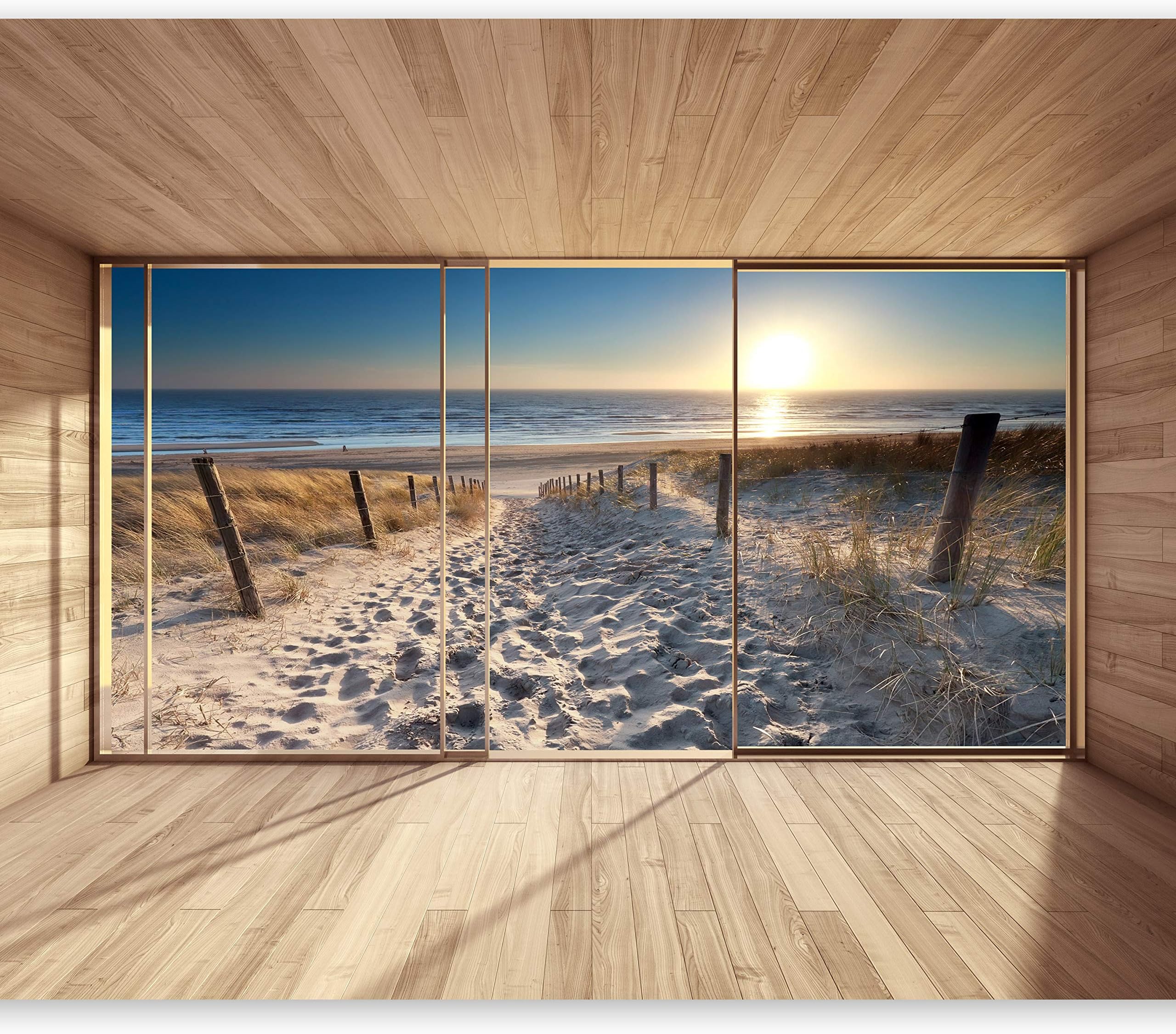 Runa Art Papier Peint panoramique Plage et mer 352 x 250 cm Toison Mur ...