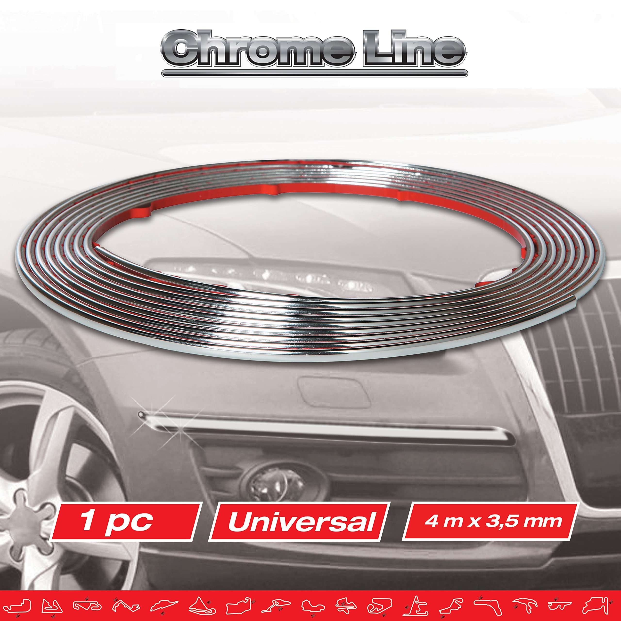 Sumex 13995 Bande adhésive décorative Race Sport Chromé 4 m