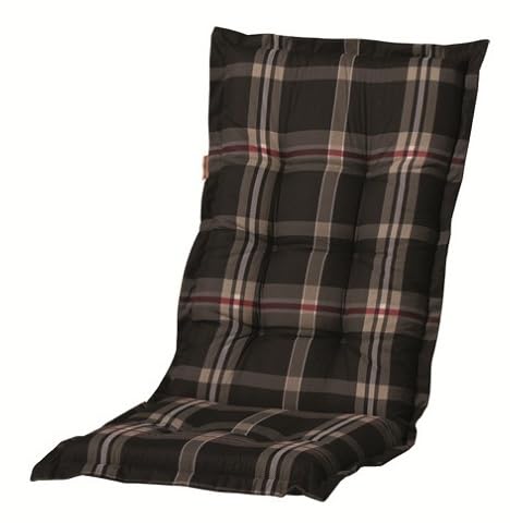 Madison 8 cm Luxus Hochlehner Auflage A 013, Schaum-/Vliesfüllung, 120 x 50 x 8 cm, Baumwollmischgewebe, Made in Europe