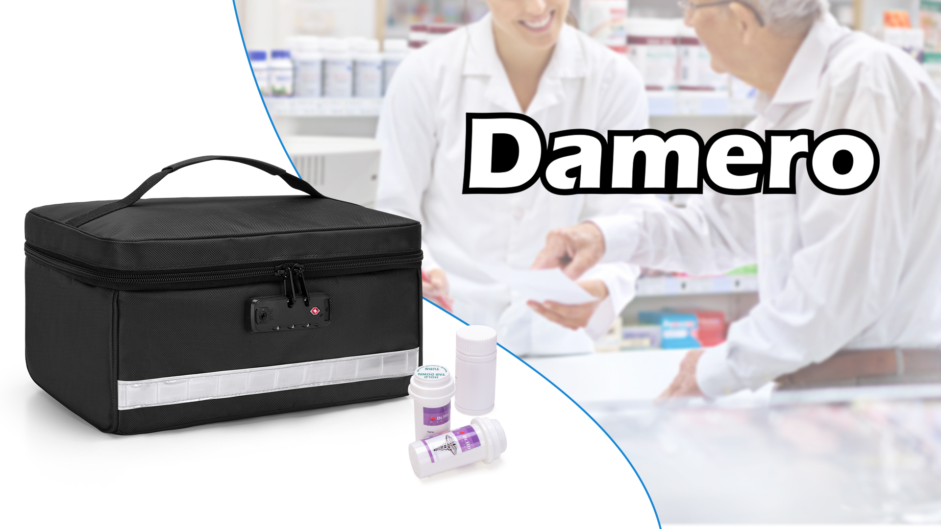 Amazon.com: Damero Locking Pill Bottle Organizer with Inner