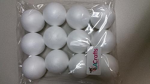 Bolas de espuma lisa para manualidades y proyectos de escuela.