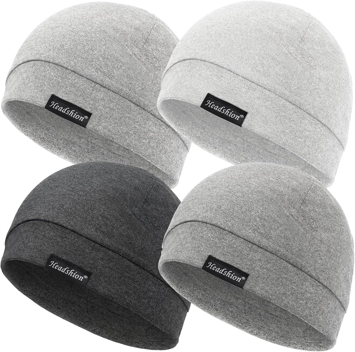 Headshion Soft Skull Cap Beanie for Men Women | Lightweight Sleep Cap & Night Hat, Head Cover for Chemo, Cancer & Sensitive Scalps