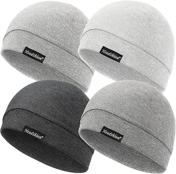Headshion Soft Skull Cap Beanie for Men Women | Lightweight Sleep Cap & Night Hat, Head Cover for Chemo, Cancer & Sensitive Scalps
