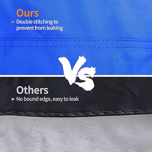 Miniatura 5 de iCOVER JB6202B-1 - Funda de barco Jon resistente al agua, se adapta a barco Jon de 14 pies de largo y ancho de haz de hasta 70 pulgadas, color azul,