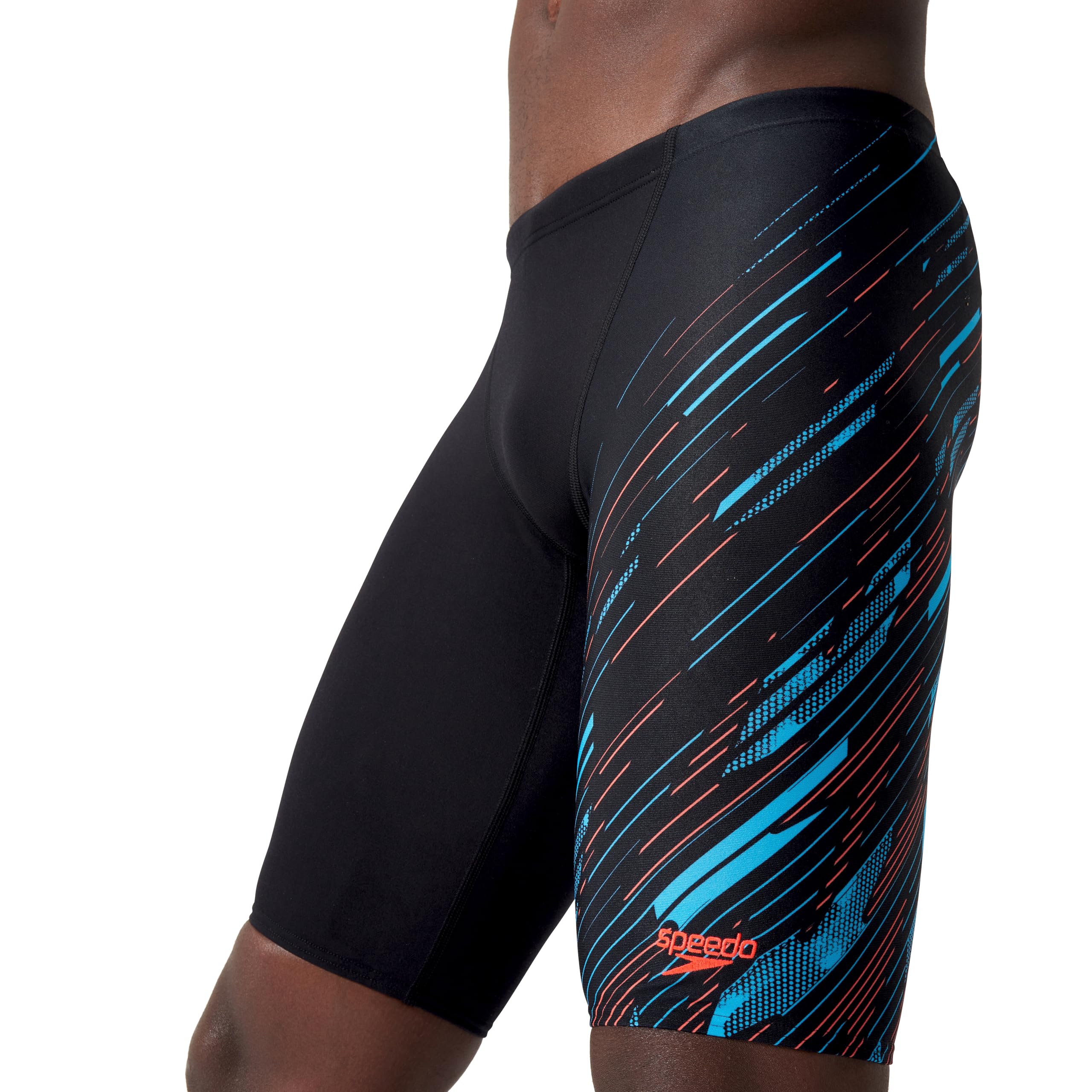 Speedo Jammer Hyperboom V-Cut dla mężczyzn, szybkoschnący, trening, fitness, odporny na działanie chloru (1 szt.)